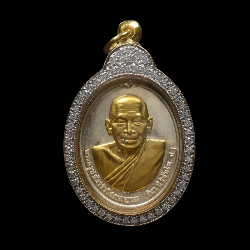 2565年龍婆瑪哈史喇虎嘯自身銀底金面版(已售)