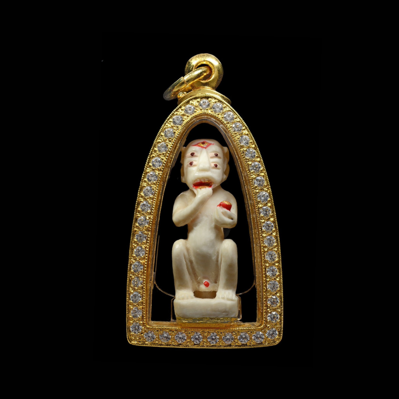 2566年古巴伴印 招財神獸 五眼四耳 動物牙材質