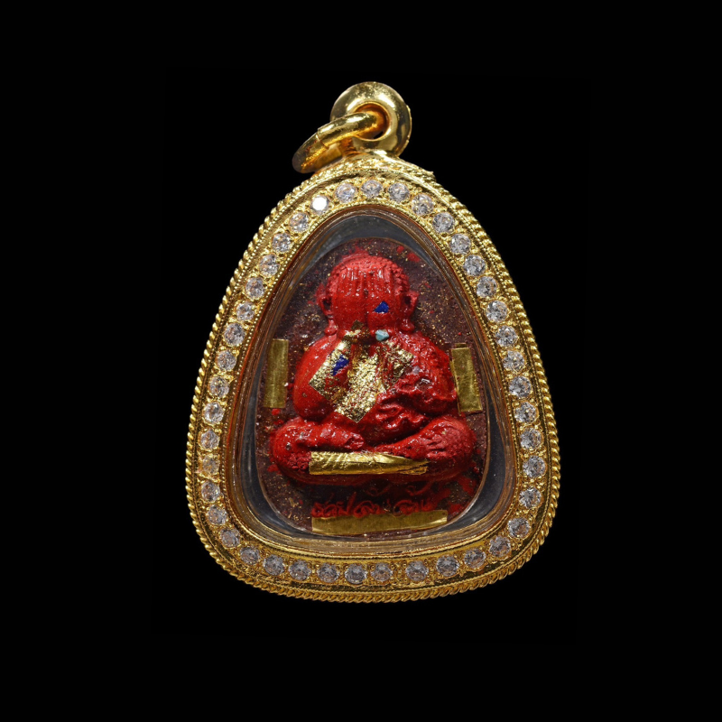 2568年龍婆瑪哈史喇（龍婆濟公）虎嘯必打佛(第19項戰打瑪尼粉末版本)(已售)